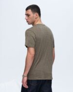 Slub Jersey Crew Neck Tee - Army - Image 3