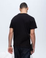 Slub Jersey Crew Neck Tee - Black - Image 4