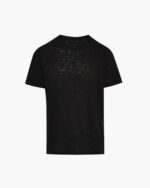 Slub Jersey Crew Neck Tee - Black - Image 6