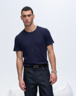 Slub Jersey Crew Neck Tee - Midnight