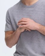 Slub Jersey Chroma Wash Short Sleeve Crew Neck Tee - Shark - Image 5