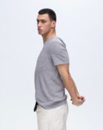Slub Jersey Chroma Wash Short Sleeve Crew Neck Tee - Shark - Image 2
