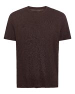 Slub Jersey Crew Neck Tee - Dark Chocolate - Image 5