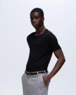 Modal Jersey Crew Neck Tee - Black