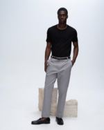 Modal Jersey Crew Neck Tee - Black - Image 2