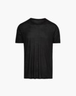 Modal Jersey Crew Neck Tee - Black - Image 7