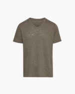 Slub Jersey V-Neck Tee - Army - Image 6