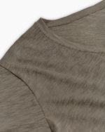 Slub Jersey V-Neck Tee - Army - Image 7