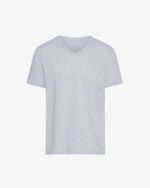 Slub Jersey V-Neck Tee - Heather Grey - Image 6