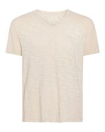 Slub Jersey Chroma Wash V-Neck Tee - Bleached Oak - Image 7