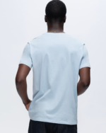 Classic Jersey Crew Neck Tee - Blue - Image 4