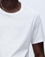 Classic Jersey Crew Neck Tee - White - Image 5