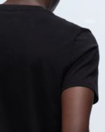Classic Jersey V-Neck Tee - Black - Image 5