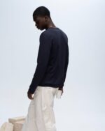 Classic Jersey Long Sleeve Henley - Midnight - Image 3