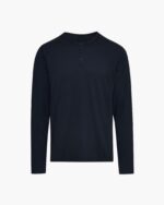 Classic Jersey Long Sleeve Henley - Midnight - Image 7