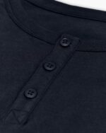 Classic Jersey Long Sleeve Henley - Midnight - Image 6