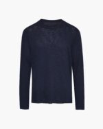 Slub Jersey Long Sleeve Destroyed Wash Tee - Midnight - Image 7