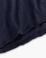 Slub Jersey Long Sleeve Destroyed Wash Tee - Midnight - Image 6