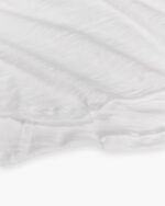 Slub Jersey Long Sleeve Destroyed Wash Tee - White - Image 5