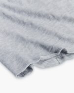 Slub Jersey Long Sleeve Destroyed Wash Tee - Heather Grey - Image 6