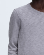 Slub Jersey Chroma Wash Long Sleeve Destroyed Wash Tee - Shark - Image 5