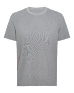 Pima Cotton Pique Crew Neck Tee - Pewter - Image 6