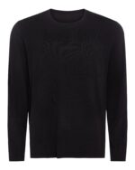 Heavyweight Jersey Long Sleeve Crew - Black - Image 6