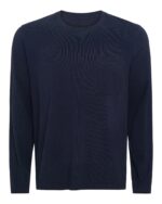 Heavyweight Jersey Long Sleeve Crew -Midnight - Image 6