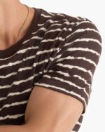 Slub Jersey Crew Neck Tee - Dark Chocolate Chalk - Image 4