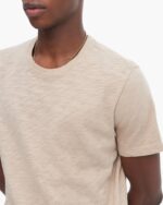 Slub Jersey Short Sleeve Crew Neck Tee - Dune - Image 4