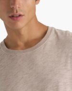 Slub Jersey Crew Neck Tee - French Oak - Image 5