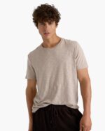 Slub Jersey Crew Neck Tee - French Oak