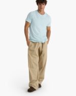 Slub Jersey Short Sleeve Crew Neck Tee - Ocean Blue - Image 5