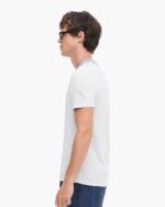 Spray Treatment Slub Jersey Short Sleeve Crew Neck Tee - Silver-Wash Navy - Image 2