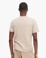 Slub Jersey V-Neck Tee - Dune - Image 3