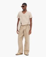 Slub Jersey V-Neck Tee - Dune