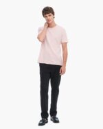 Slub Jersey V-Neck Tee - English Rose