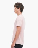 Slub Jersey V-Neck Tee - English Rose - Image 3