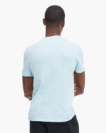 Slub Jersey V-Neck Tee - Ocean Blue - Image 3