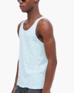 Slub Jersey Tank - Ocean Blue - Image 4