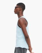 Slub Jersey Tank - Ocean Blue - Image 2