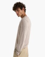 Slub Jersey Long Sleeve Destroyed Wash Tee - French Oak - Image 4