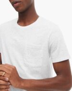 Donegal Jersey Short Sleeve Pocket Tee - H. Silver - Image 4