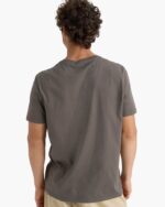 Heavyweight Jersey Crew Neck Tee - Coal - Image 5