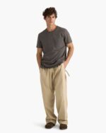 Heavyweight Jersey Crew Neck Tee - Coal - Image 2