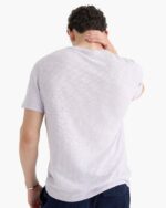 Slub Jersey Chroma Wash Short Sleeve Crew Neck Tee - Faded Lavender - Image 6