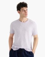 Slub Jersey Chroma Wash Short Sleeve Crew Neck Tee - Faded Lavender - Image 2