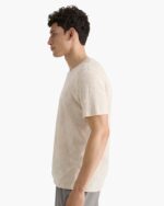 Slub Jersey Crew Neck Tee - Bleached Oak - Image 3