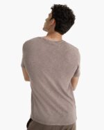 Slub Jersey Chroma Wash Short Sleeve Crew Neck Tee - Faded Mocha - Image 3