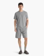 Pima Cotton Pique Crew Neck Tee - Pewter - Image 2